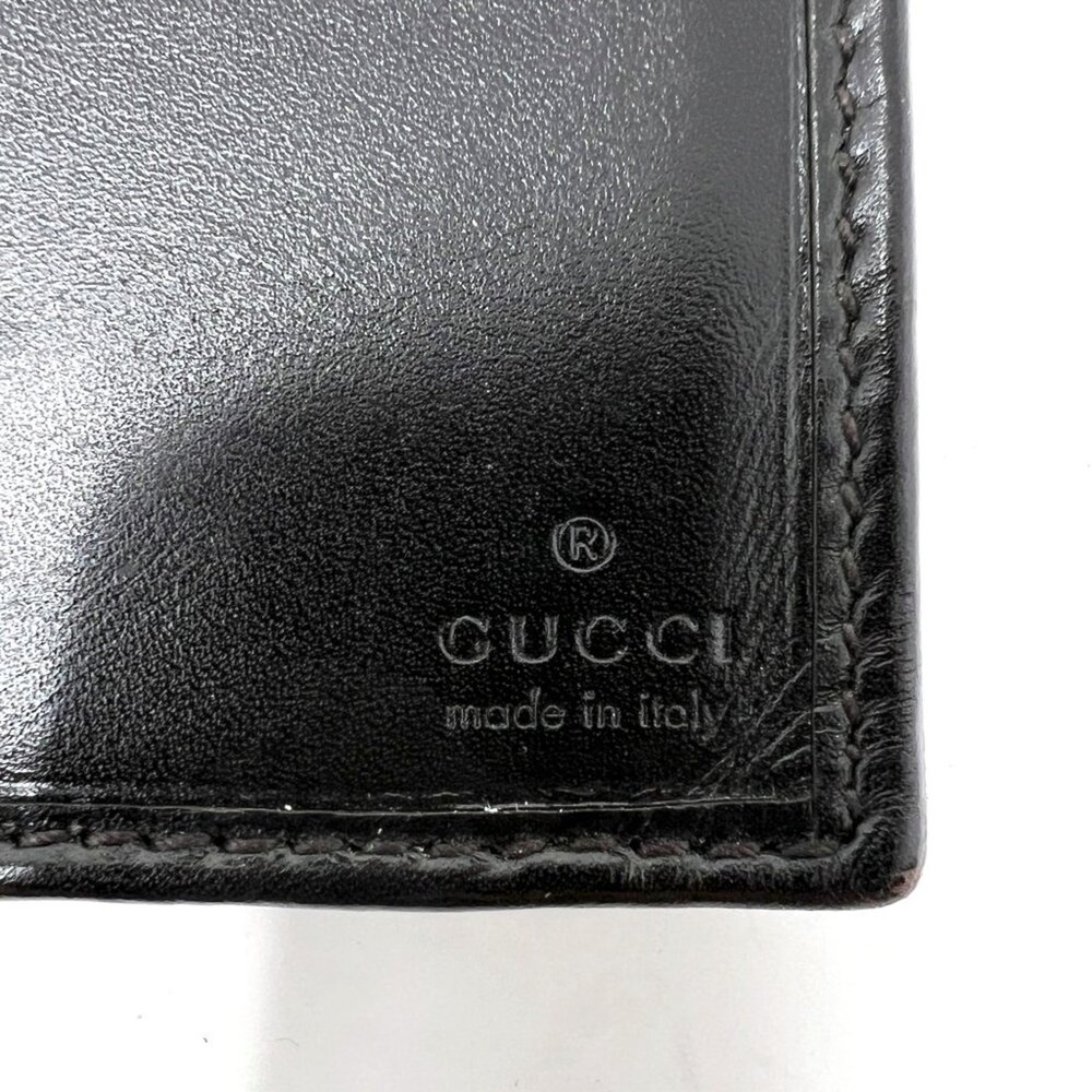 Gucci GG Monogram Canvas Zip Wallet‎ Black Leather Trim - Picture 5 of 12